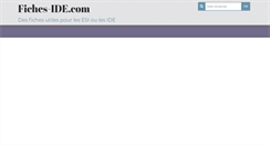 Desktop Screenshot of fiches-ide.com